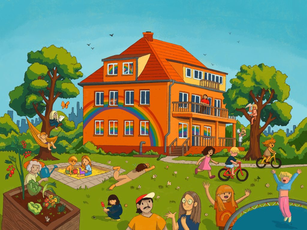 Regenbogen Schule Erfurt Illustration Regenbogen Schule Illustration 2 1024x768